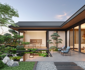 New Chinese Style Courtyard/landscape-ID:467143064
