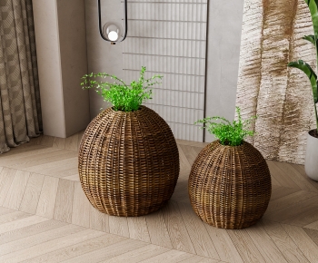American Style Ground Green Plant Potted Plants-ID:545257091