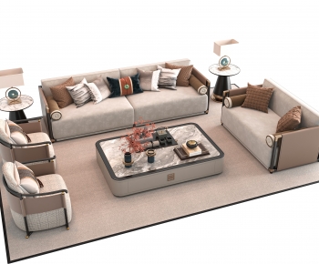 New Chinese Style Sofa Combination-ID:208436977
