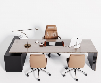Modern Office Desk And Chair-ID:545306928