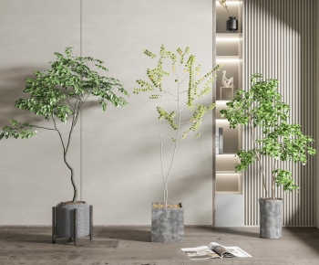 Modern Ground Green Plant Potted Plants-ID:998070963