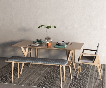 Modern Dining Table And Chairs-ID:405088901