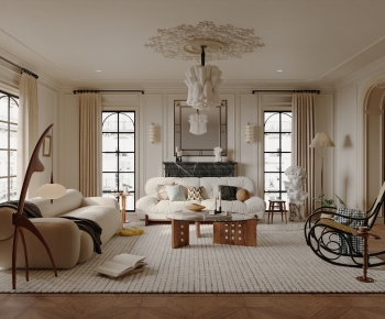French Style A Living Room-ID:365035067