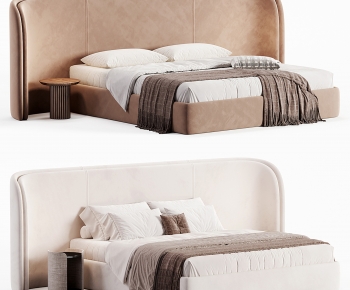 Modern Double Bed-ID:387223012