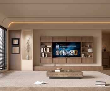Wabi-sabi Style A Living Room-ID:836628919