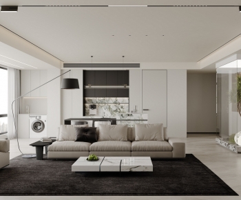 Modern A Living Room-ID:602873095