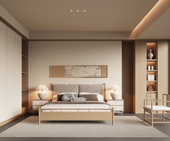 New Chinese Style Bedroom-ID:252432118