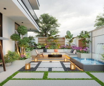 Modern Courtyard/landscape-ID:862540969