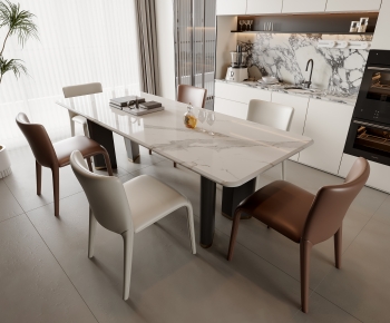 Modern Dining Table And Chairs-ID:752046115