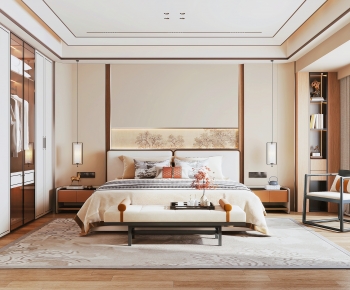 New Chinese Style Bedroom-ID:590892086