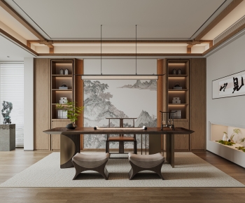 New Chinese Style Study Space-ID:748409996