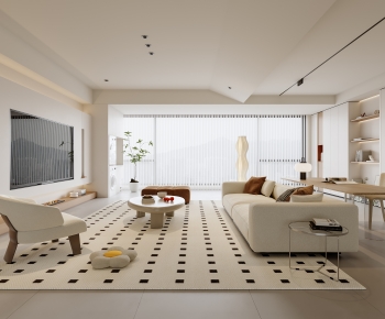Modern A Living Room-ID:390825039