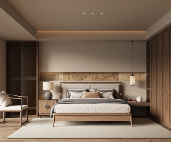 New Chinese Style Bedroom-ID:510926965