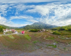 HDR农村乡镇户外全景-ID:5965273