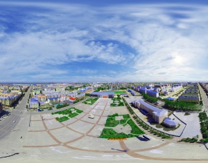 HDR农村乡镇户外全景-ID:915318018