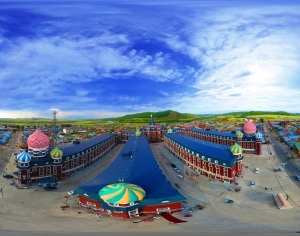 HDR农村乡镇户外全景-ID:5965298