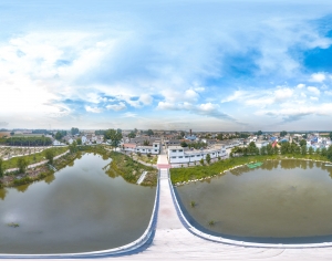 HDR农村乡镇户外全景-ID:568010885