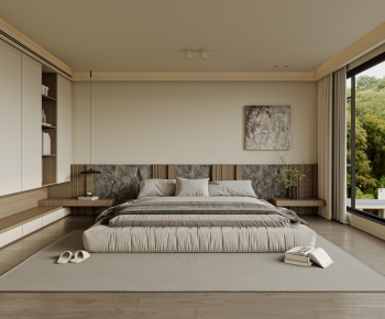 Wabi-sabi Style Bedroom-ID:398020772