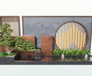 New Chinese Style Landscape Wall-ID:618797063