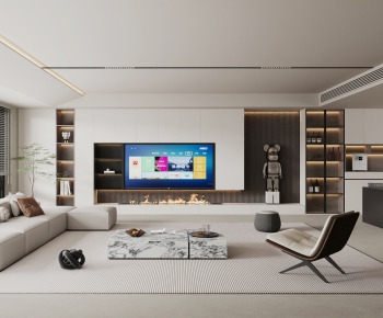 Modern A Living Room-ID:699357993