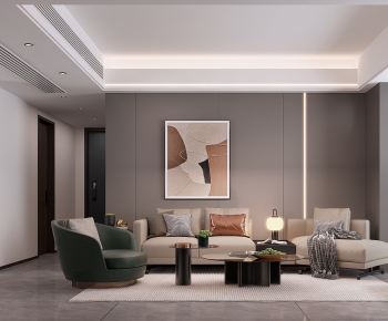 Modern A Living Room-ID:796443941