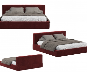 Modern Double Bed-ID:769089947