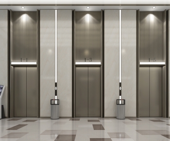 Modern Office Elevator Hall-ID:837007053