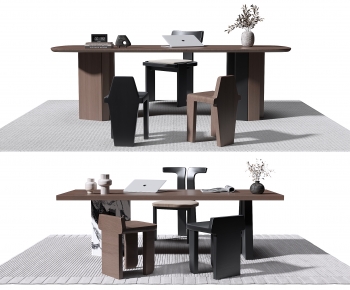 Modern Computer Desk And Chair-ID:647322897