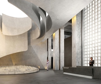 现代艺术中心大厅3D模型