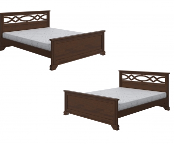 Nordic Style Double Bed-ID:173041111