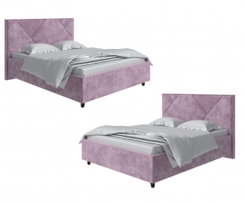 Nordic Style Double Bed-ID:749084001