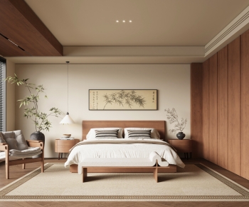 New Chinese Style Bedroom-ID:397066123