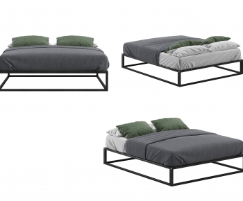 Modern Double Bed-ID:719538932