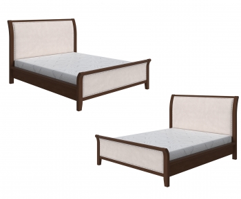 Nordic Style Double Bed-ID:704864985