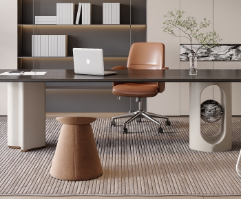 Modern Office Desk And Chair-ID:180443058