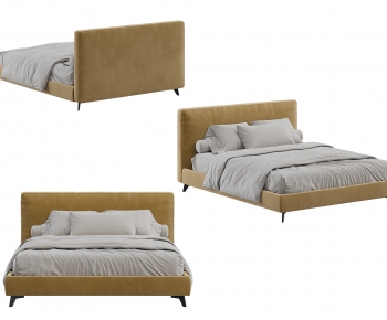 Nordic Style Double Bed-ID:959384924