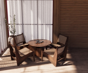 Wabi-sabi Style Leisure Table And Chair-ID:814626936