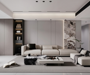 Modern A Living Room-ID:738050947