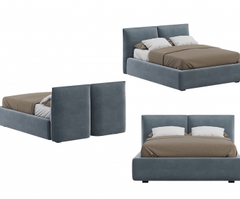 Modern Double Bed-ID:639652013