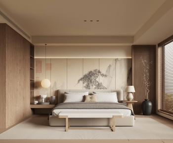 New Chinese Style Bedroom-ID:766714103
