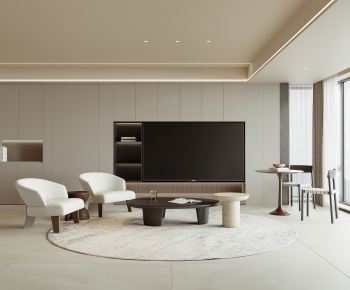 Modern A Living Room-ID:701240063