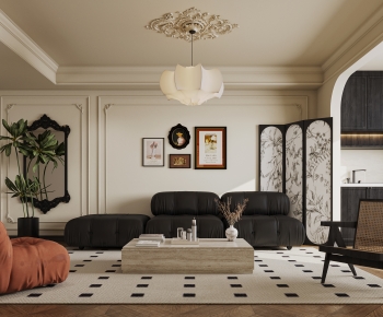 French Style A Living Room-ID:426024916