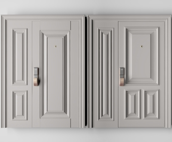Simple European Style Entrance Door-ID:518165112
