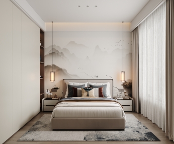 New Chinese Style Bedroom-ID:735419995