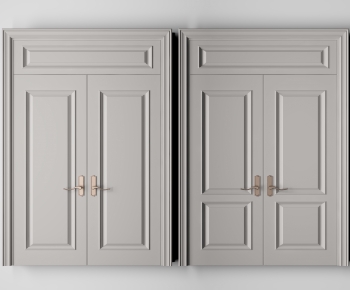 Simple European Style Double Door-ID:664302116