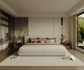 New Chinese Style Bedroom-ID:961005936