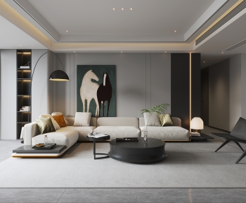Modern A Living Room-ID:911166918