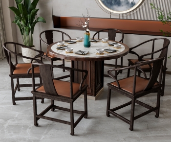 New Chinese Style Dining Table And Chairs-ID:797878039