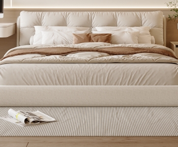 Modern Double Bed-ID:644814971