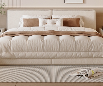 Modern Double Bed-ID:246606113